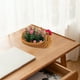 thumbnail image 4 of CaiYueKe Woven Storage Basket Plastic Organizer Container for Home Decor Tabletop Kitchen Fruit Snack Multifunctional Handmade Decorative Box, 4 of 7