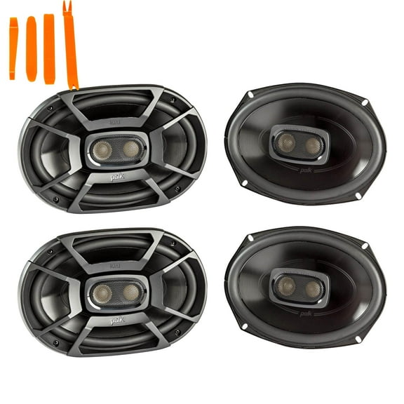 Polk Audio - Two Pairs Of DB692 6x9"Coaxial Speakers - Marine and Powersports Certification