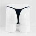 thumbnail image 5 of Lilgiuy Charming Mini Men's Thong Personality Hoop Fashion Low Waist T Pants Swimsuit Underwear Lightweight Pouch Briefs Pack, 5 of 5