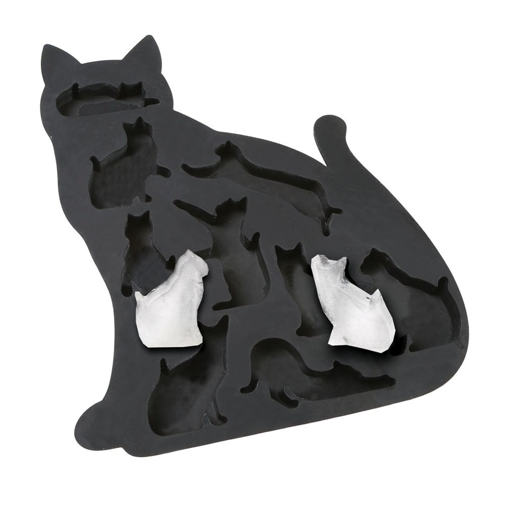 What On Earth Cat Ice Cube Tray BPAFree Silicone Kitty Shaped Mold