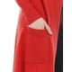 thumbnail image 4 of Cardigan ligero tejido con bolsas color Rojo AMAD Casual para mujer Talla XL, 4 of 4