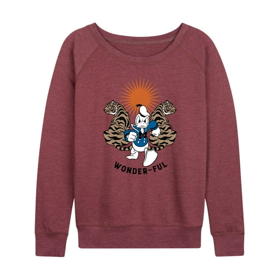 Mickey & Friends - Wonder-Ful - Women's Lightweight French Terry Long Sleeve Shirt