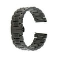 thumbnail image 2 of Pulsera de reloj Yuyangstore de acero inoxidable 24mm hebillas mariposa Negro Banda de reloj, 2 of 8