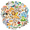 5A, variant on Adorable Animal Stickers Waterproof Kids Stationery for Phone Luggage