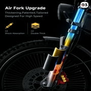 ANIIOKI A9 Pro Max 60V 80Ah Long-Range Electric Bike,Dual 3000W Motors,CBS Braking,Inverted Air Fork,5 Smart Display