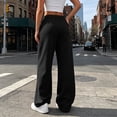 thumbnail image 5 of CHGBMOK Women's Plus Size Wide Leg Pants High Waisted Casual Trousers Loose Fit Casual Pants with Pockets, 5 of 6