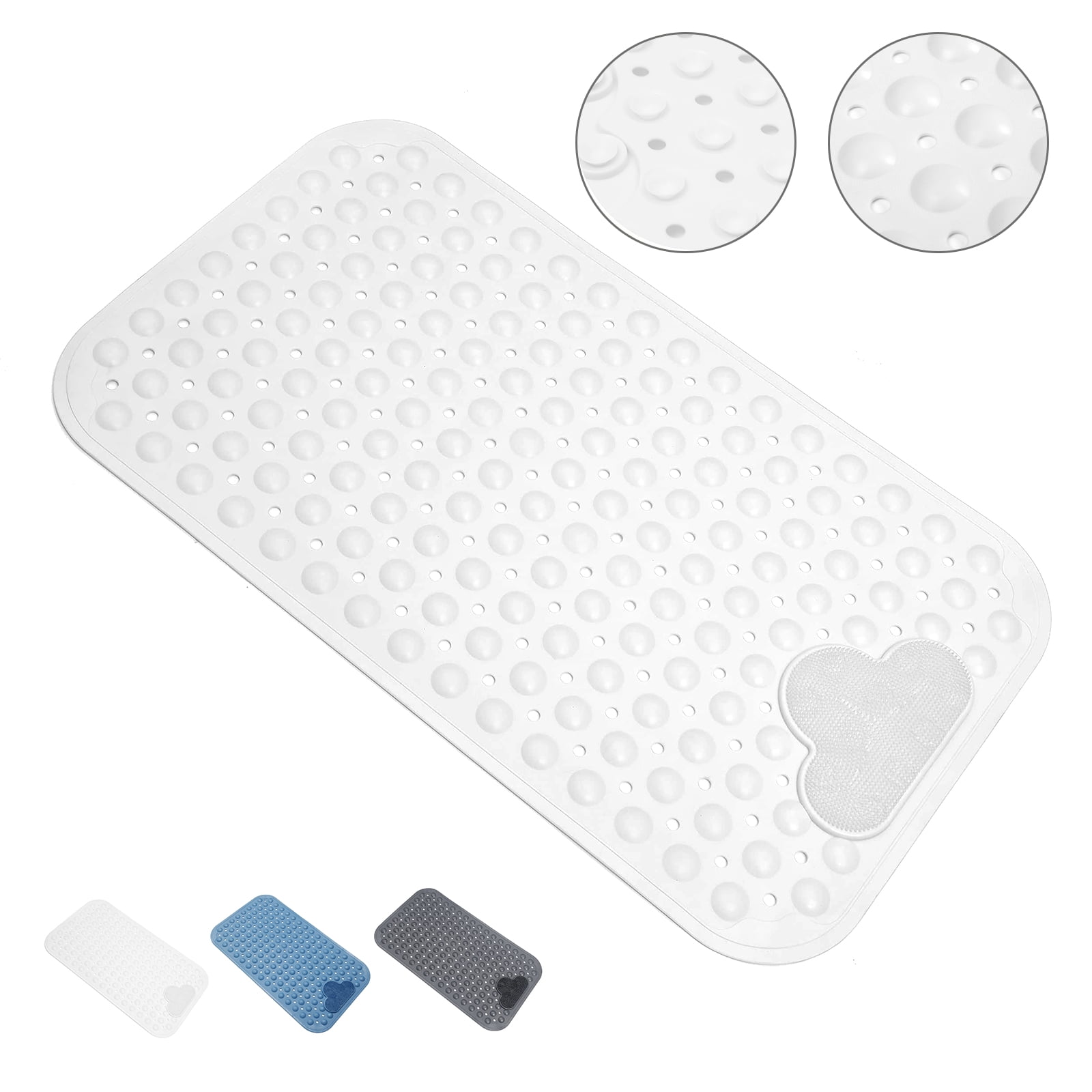 Semfri Bath Tub Shower Mat 28 x 16 inch Non Slip Bath Tub Mats Shower