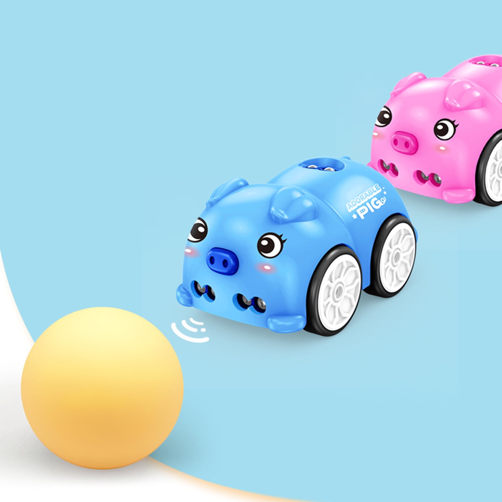 Mini Magic Car Follows Line, 2.4GHz RC Smart Interactive Car Toy That Follows Drawn Line, with Music and 4 Modes, Follow, Dodge, Lines Trace and Auto Demo