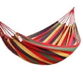 thumbnail image 2 of Hamac de camping Portable Rayé avec Sac de Rangement pour Usage Extérieur, 2 of 7