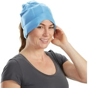 Aculief Headache and Migraine Relief Hat - Cold Packs, Relaxation – Light Blue