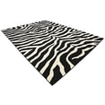 thumbnail image 2 of Unique Loom 3129936 Zebra Animal Print Area Rug, 9 x 12 Feet, Black/Ivory, 2 of 5