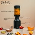 thumbnail image 3 of The Beast Mini® Blender | Personal Countertop Blender for Smoothies, Shakes, Food Prep, Frozen Fruits & Veggies, Sauces & Dips | Portable Bottle, Straw Cap and Straws | 600W Motor (Carbon Black), 3 of 8