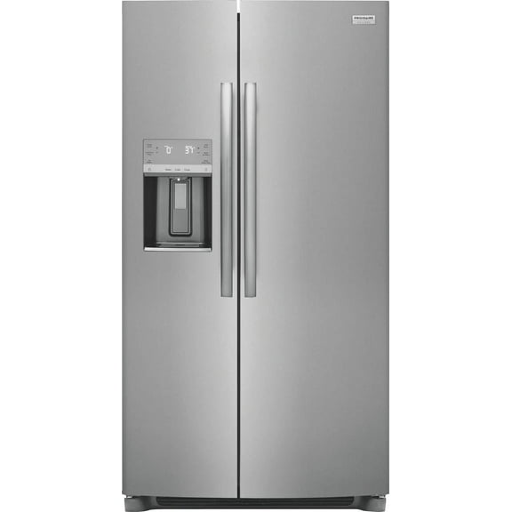 Frigidaire Gallery GRSS2652AF 25.6 Cu Ft Side-by-Side Refrigerator, Stainless Steel