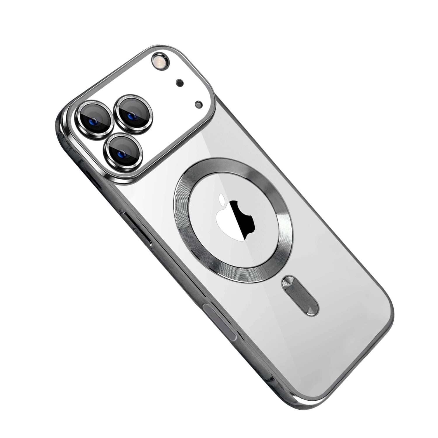 Shiny Wireless Charging Clear Case for iPhone 17 Pro Max
