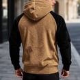 thumbnail image 3 of WILLBEST Sudadera con Capucha y Forro Europeo para Hombre, Otoño/Invierno, con Bloqueo De Color y Extra XXGrande, 3 of 6