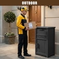 thumbnail image 5 of EasyUp Package Delivery Box Outdoor with Lockable Secure Waterproof & UV-Resistant,Anti-Theft Parcel Large Double Wall Resin Outdoor Package Delivery for Porches, Patios,Curbside, 5 of 9