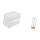 thumbnail image 5 of caso de tejido,Caja de almacenamiento de papel higiénico para montaje en pared,Soporte para pajitas,Dispensador de pajitas de acrílico para mostrador,Organizador de pajitas para, 5 of 8