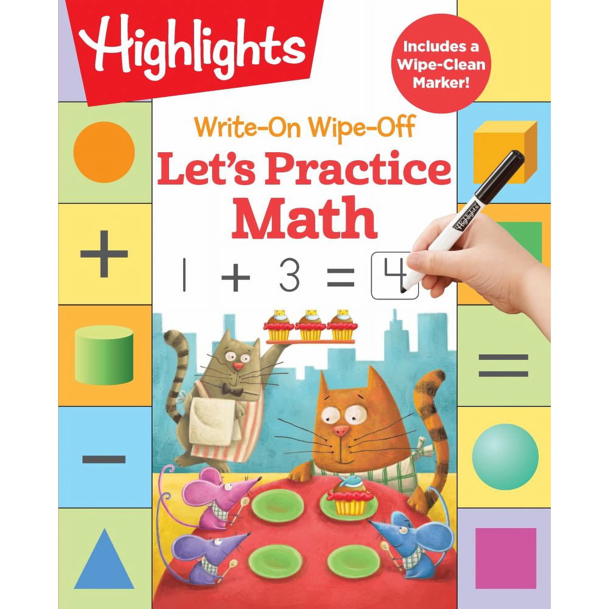 Write-On Wipe-off Let's Practice Math (Paperback)