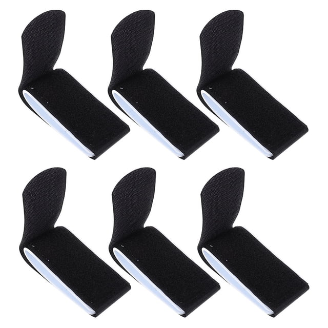 6 Pcs Fixations de Planche à Ski Sangles de Fixation pour Planche à Neige Accessoires de Skis Extérieurs (Noir)