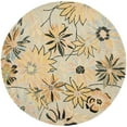 thumbnail image 4 of SAFAVIEH Blossom Jaslyn Floral Wool Area Rug, Light Blue/Multi, 6' x 6' Square, 4 of 10