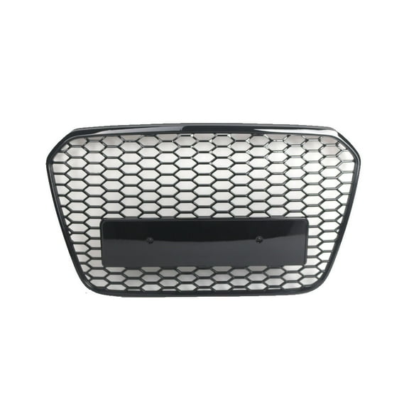 Ladcaser Honeycomb Mesh Front Bumper Grille Grill Cover 4G0853651A Replacement Compatible for Audi A6 C7 2012-2015 Automobile Air Intake Grille Accessories