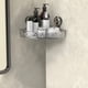thumbnail image 1 of Estante de pared transparente sin taladros, con ventosa y diseño de glaciar, multifuncional, rectangular, extraíble, para baño, 1 of 7