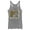 Gray Heather, variant on Women's MTV Cheetah Print Logo Racerback Tank Top Black Heather 2X Large