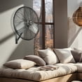 thumbnail image 4 of Hurricane Heavy-Duty All-Metal 30" Pro Commercial Grade Oscillating Wall Mount Fan, 4 of 10
