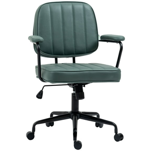 Home Office Chair: Adjustable Height & Tilt, Ergonomic Comfort, Green