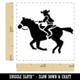 thumbnail image 2 of Wild Western Cowboy Riding on Horse Self-Inking Rubber Stamp Ink Stamper - Red Ink - Small 1 Inch, 2 of 7
