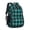 Blue and Black, variant on Purple and Black Checkered Pattern Backpack for School, Cute School Bag with Adjustable Shoulder Straps and Padded Back, 16.9"x12.6"x5.9"
