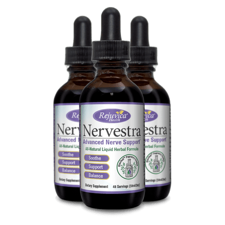 Nervestra Nerve Health Support Supplement | Fast, Natural Liquid Formula | Turmeric, B-Vitamins, Alpha Lipoic Acid & More | 3-pack Value