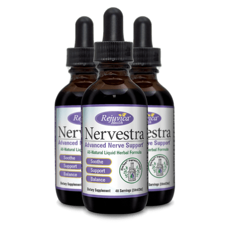 Nervestra Nerve Health Support Supplement | Fast, Natural Liquid Formula | Turmeric, B-Vitamins, Alpha Lipoic Acid & More | 3-pack...