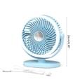 thumbnail image 5 of YIEMEEN Desk Fan Camping Fan Tent Fan Hanging Fan 3Speed with LED Light 1000mAh Battery, 5 of 19