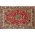 thumbnail image 1 of Ahgly Company Indoor Rectangle Traditional Orange Brown Medallion Area Rugs, 3' x 5', 1 of 6
