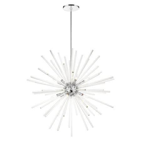 41259-05 Livex Lighting Utopia - 12 Light Foyer in Glam Style - 42 Inches wide by 45.75 Inches high-Polished Chrome Finish