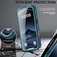 thumbnail image 2 of for iPhone Air Waterproof Case Compatible with MagSafe, Magnetic Waterproof Full Body IP68 Underwater Case Built-in Screen Protector Military Grade Shockproof Phone Cover with Lanyard, 2 of 7