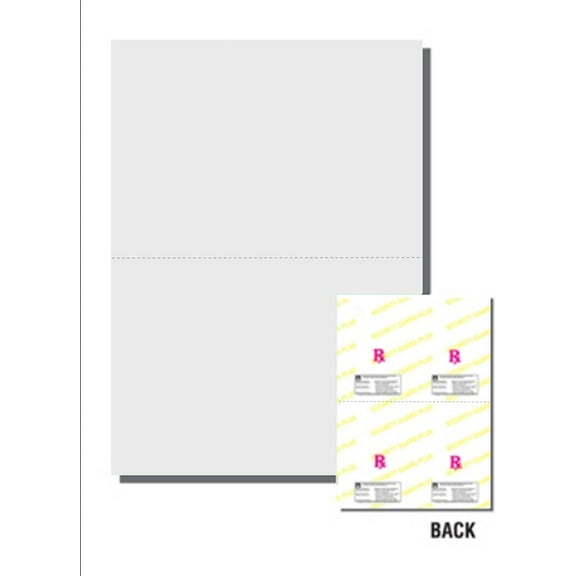 Secure Rx Prescription Form Paper w Hrz Perf, Off-White 24lb, 8.5"x 11"-500 Shts