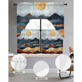 thumbnail image 2 of Mountain Moon Swag Curtains for Living Room/Bedroom Windows, Abstract Art Scenery Modern Kitchen Curtains and Valances Set 36 Inch Length, Light Filtering Swags Valance Curtain Panels, 2 of 5