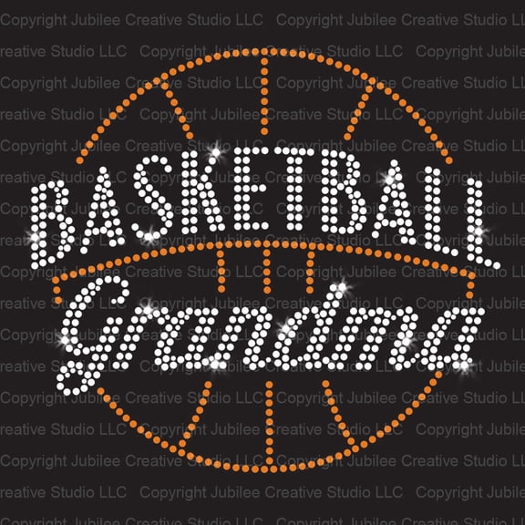 Basketball Grandma Iron-on Rhinestone Transfer by JCS Rhinestones