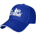 thumbnail image 2 of The Golf Father Unisex Vintage Washed Baseball Cap Adjustable Dad Hat Black, 2 of 7