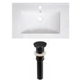 thumbnail image 1 of American Imaginations AI-23768 30 in. Rectangle Vee Series 1 Hole Ceramic Vanity Top Set, White, 1 of 1