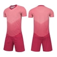 thumbnail image 2 of Nilvkv Boys Sweatsuit, Boys Summer Outfits, Fast Dry Breathable Short Sleeve Jersey and Pocketed Shorts Set Training Pink 13-14 Years, 2 of 8