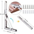 thumbnail image 6 of axGear Folding Shelf Brackets 16 Inch Stainless Steel Drop Down Bracket Heavy Duty, 6 of 7