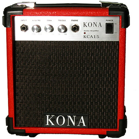 Kona 10-Watt Electric Guitar Amplifier, Red (Best 15 Watt Guitar Amp)