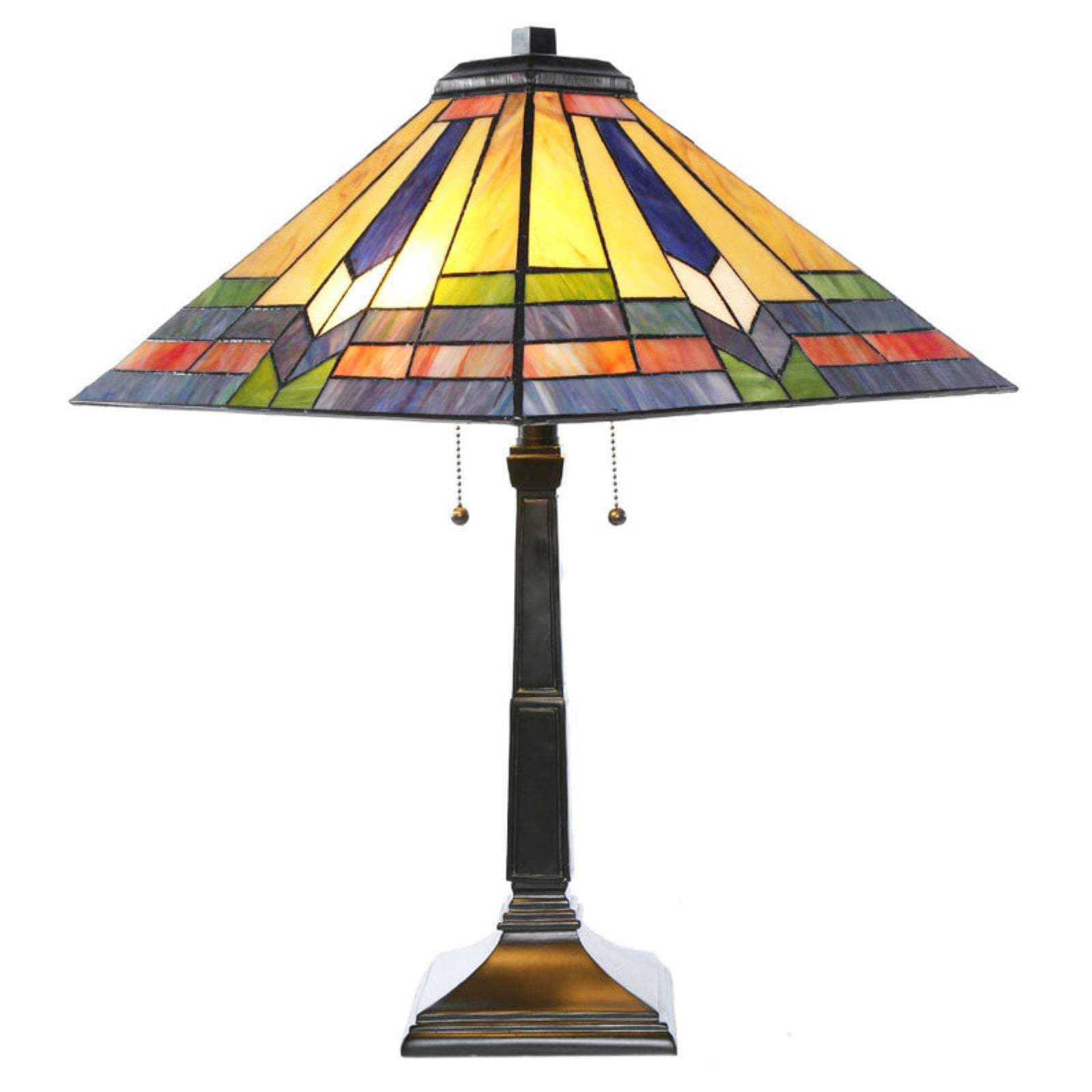 River of Goods Stained Glass Southwestern Sunrise Table Lamp