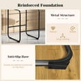 thumbnail image 6 of Gymax Set of 4 Counter Height Bar Stools 26'' Counter Stools w/ Metal Frame & Footrest White & Black, 6 of 10