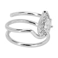 thumbnail image 2 of Anillo de uñas con diamantes de imitación, anillo de uñas hermoso, seguro y saludable para mujeres y niñas, 2 of 8