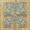 thumbnail image 1 of Ahgly Company Indoor Square Traditional Dark Almond Brown Animal Area Rugs, 7' Square, 1 of 6