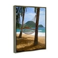 thumbnail image 3 of Stupell Industries Hammock on Palm Trees Nature Photography Gray Floater Framed Art Print Wall Art, 17 x 21, 3 of 9